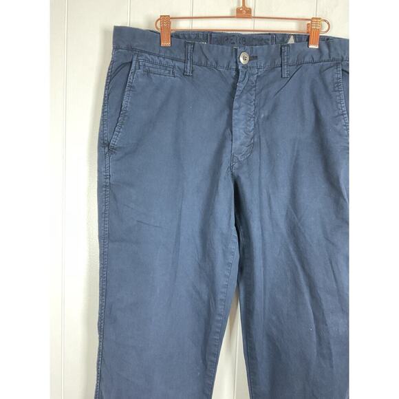 Paperbacks Mens Solid Chino Pants in Navy Blue Size 33 - Picture 4 of 8